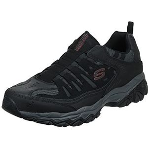 Skechers Men's After Burn M. Fit- Wonted Shoe, Black/Charcoal, 14 Extra Wide/Wide Shaft US