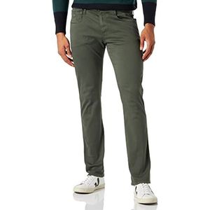 Replay Anbass Hyperflex Colour Xlite heren Jeans , 312 Moss Groen, 28W / 34L