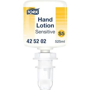Tork Hydraterende Mini Handlotion voor gevoelige huid S5, Niet-geparfumeerde lotion, 1 x 525 ml, 425202