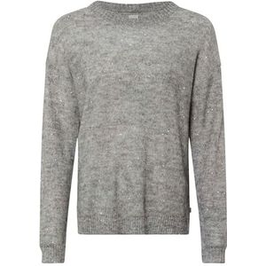 Brax - Style.Lesley - Pullover - Cozy Grey - Lichtgewicht Alpaca met Pailletten