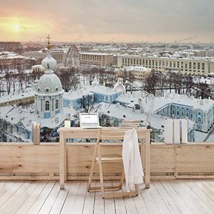 Apalis Vliesbehang winter in St. Petersburg fotobehang breed | vliesbehang wandbehang wandschilderij foto 3D fotobehang voor slaapkamer woonkamer keuken | meerkleurig, 94868