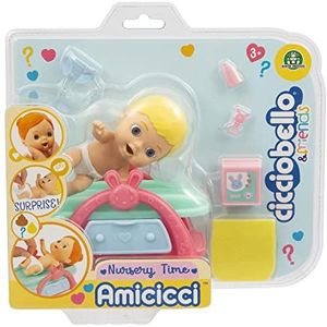 Cicciobello - Amicicci Nursery Time, Playset Nursery voor het wisselen van de baby, voor meisjes vanaf 3 jaar, CC014100, waardevolle spelletjes