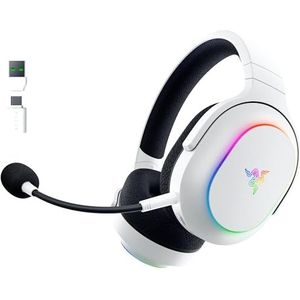 Razer Barracuda X Chroma - Draadloze Multi-Platform Gaming Headset met 6 Zone Chroma RGB (SmartSwitch Hyperspeed & Bluetooth, 40mm Drivers, Afneembare HyperClear Cardioid Mic) Wit