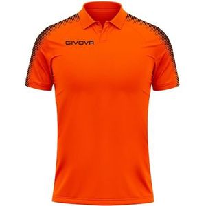 GIVOVA Polo Club, neonoranje/zwart, 3XL