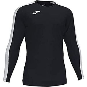 Joma Academy T-shirt met lange mouwen voor heren, zwart, wit, 2XL-3XL