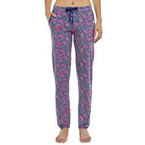 Uncover by Schiesser Dames Jersey Pants Pyjamabroek, blauw (donkerblauw 803), XS