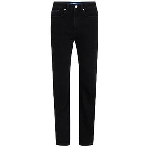 KARL LAGERFELD Klj Hr Straight Denim Jeans voor dames, Washed Black, 28W x 30L