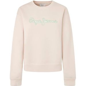 Pepe Jeans Dames Lana Sweatshirt, Wit (Canvas Wit), L, Wit (Canvas Wit), L