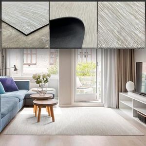 Vinilia Gevlochten tapijt voor woonkamer, keukentapijt, wasbaar, outdoor tapijt, keukentapijt, vinyltapijt, gevlochten entreepijt, 120 x 170 cm