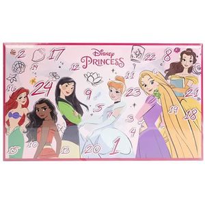 Markwins Princess 24 Days of Adventure Advent Calendar, Make-up Adventskalender met Prinses Producten, Fun Make-up Kit, Kleurrijke Accessoires, Speelgoed en Cadeaus voor Kinderen, Roze