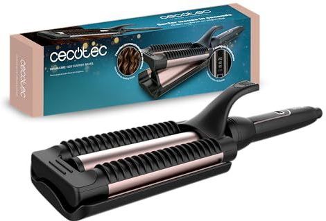 Cecotec RitualCare 1000 Summer Waves Stijltang, 90 W, 3 vaten met 25 mm keramische coating, 3 instelbare temperaturen, 3 temperatuurinstellingen, kabel 360 graden