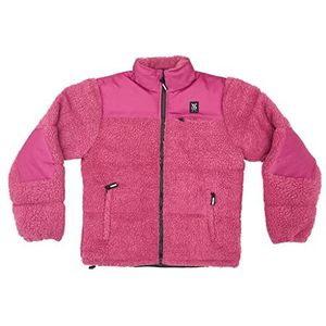 5tate of Mind Full Zip Retrofuture Sherpa uniseks jas voor volwassenen, Fuchsia, L/XXL