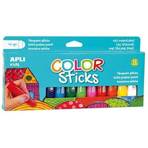 APLI Kids 14228 Color Sticks Classic, solide temps voor kinderen, 12 en