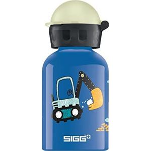 SIGG - Aluminium Kids Waterfles - KBT Build It - Lekvrij - Lichtgewicht - BPA vrij - Klimaatneutraal gecertificeerd - Donkerblauw - 0.3L