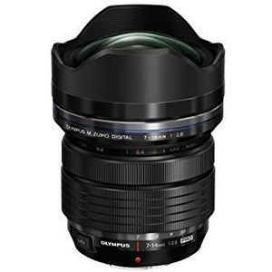 Olympus M.Zuiko Digital Ed 7-14Mm F2.8 Pro Lens, Geschikt Voor Alle Mft-Camera'S, Olympus Om-D & Pen Modellen, Panasonic G-Serie, Zwart