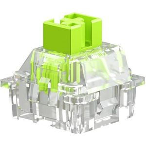 Glorious Gaming Raptor Clicky Switches (36 stuks), magnetische switches voor HE-hotswap mechanische toetsenborden voor gamen, transparant voor max. RGB, gesmeerd, premium click bar voor tokkend geluid