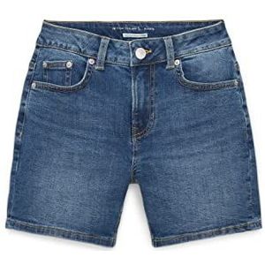 TOM TAILOR Meisjes Bermuda jeansshort 1035151, 10152 - Mid Stone Bright Blue Denim, 146