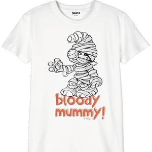 Smurfs BOSMURFTS021 T-shirt, wit, 8 jaar, Wit, 8 Jaren