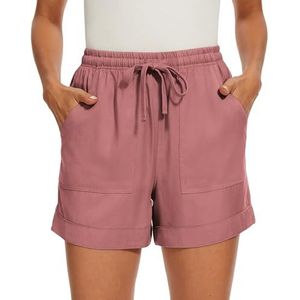 SMENG - Korte Broeken - Roze - Effen Kleur - Trekkoord met Zakken