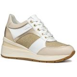 Geox - Zosma A - Dames Sneakers - Zwart - Textiel/Leer