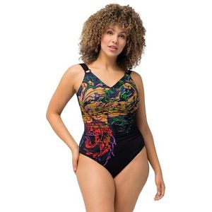 Ulla Popken Wiebke badpak voor dames, zwart, 62