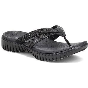 Skechers Teenslippers voor dames, zwart, 38 EU