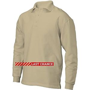 Tricorp 301004 casual polokraag sweatshirt, 60% gekamd katoen/40% polyester, 280 g/m², kaki, maat XXL