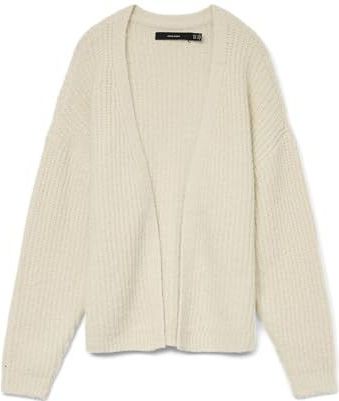 Vmnovah Rib Ls V-hals Open Cardigan Noos, berk, M