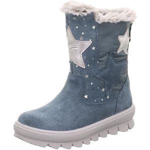 Superfit Mädchen FLAVIA warm gefütterte Gore-Tex Stiefel, BLAU/SILBER 8010