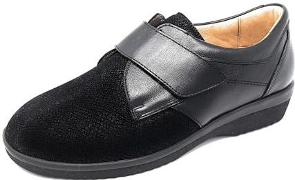 Ganter - Actief - Ballerina's - Velcro - Plat - Zwart - Textiel