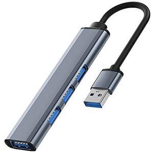 USB-HUB 4-in-1 multipoortadapter met 1 USB 3.0-hub USB 3 poorten USB 2.0 voor Macbook Pro Windows en andere interface-apparaten (USB-hub)