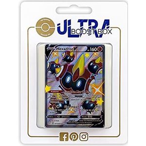 Hexadron V SV115 Full Art Shiny Chromatic - Ultraboost X zwaard en schild 4,5 stralende bestemmingen - doos met 10 Franse Pokémon-kaarten