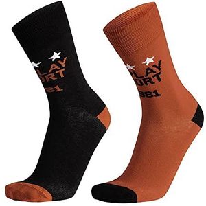 Replay casual sokken zwart/rood 43/46