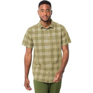 Jack Wolfskin Highlands Shirt M Hemd, Bay Leaf Check, XL Heren, Bay Leaf Check, XL