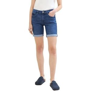 TOM TAILOR Dames bermuda jeans shorts, 10281 - Mid Stone Wash Denim, 33