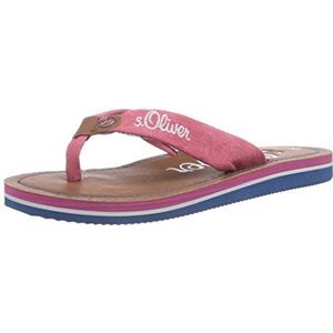 s.Oliver 47100 Uniseks kinderteenslippers, Pink Orchid 518., 31 EU