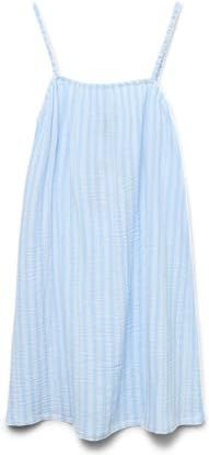 Vero Moda - Midi-jurk - Gestreept - Losse Pasvorm - Mouwloos