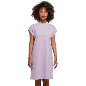Build Your Brand Damesjurk Ladies Turtle Extended Shoulder Dress voor vrouwen, verkrijgbaar in vele kleuren, maten XS - 5XL, lila (lilac), 5XL
