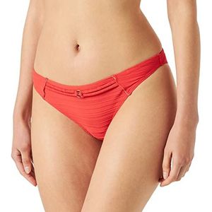 Sans Complexe Dameszwembroek met lage taille, rood, papaver, 34-36