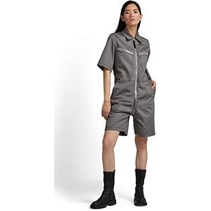G-STAR RAW Womens Multi Zip Playsuit Jumpsuit, grijs (Granite C962-1468), M