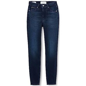 Calvin Klein Jeans Hoge taille Super Skinny Enkelbroek voor dames, Denim Donker, 31W