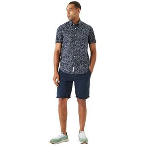 Q41090_Heren Shirt ss, marineblauw, S