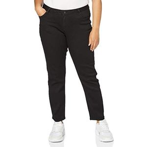 2nd One Noora Slim Jeans voor dames, zwart (satijn zwart), 30W x 28L
