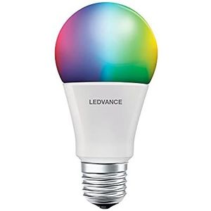 LEDVANCE Ledlamp, E27-fitting, RGBW, 2000-6500K, 10W, vervanging voor 60W inclampent, Parathom BT CLA60 Multicolour, wit