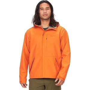 Marmot Men's Minimalist GORE-TEX Jacket, Waterproof Jacket, Lightweight Rain Jacket, Windproof Raincoat, Breathable Windbreaker, Ideal for Running and Hiking, Tangelo, S