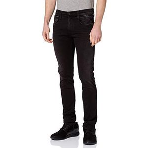 Replay Anbass Hyperflex Re-Used Xlite jeans voor heren, zwart (0982 Black), 33W / 34L