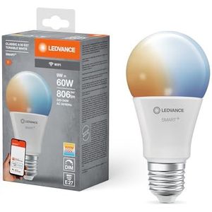 LEDVANCE SMART+ WIFI LED lamp, white frosted look, 9W, 806lm