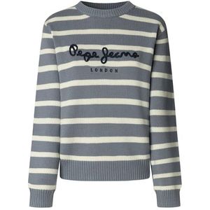 Pepe Jeans - PL7000021 - Gebreide Trui - Blauw - Casual - 100% Duurzaam Katoen
