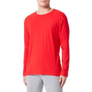 Calvin Klein Heren L/S Pyjama Top met ronde hals, Rouge, XL