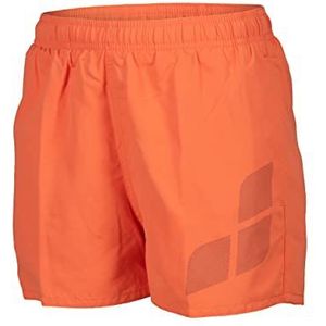 Arena Boys' Beach Short Logo R Swim Trunks Unisex - Kinderen en Tieners, mispel asfalt, 6-7 Jaar